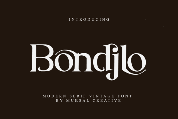 Bondjlo: A Serif Font That Makes Handmade Goods Feel Thoughtfully Designed