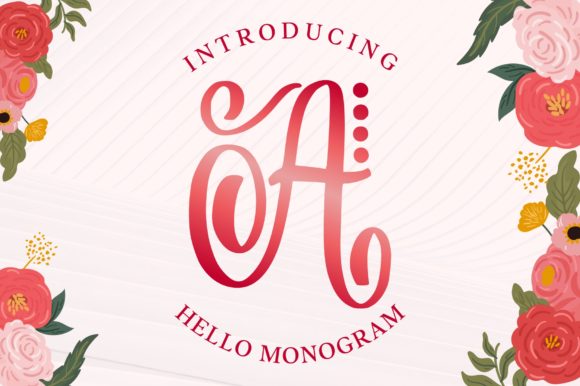 Font That Speaks Volumes: Hello Monogram in Action
