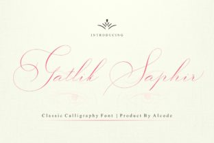 Gatlik Saphir: A Handwritten Font That Feels Like a Signature