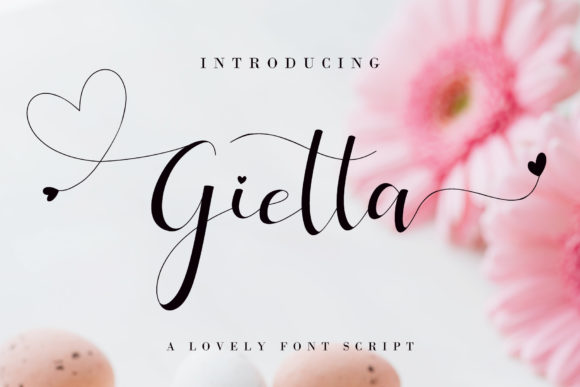 Gietta: A Sweet, Soft Script Typeface for Thoughtful Design