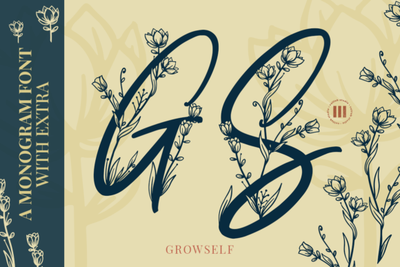 Growself Monogram: A Decorative Typeface for Digital Brand Moments