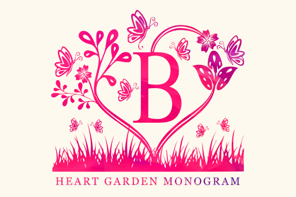 Heart Garden Monogram: A Font for Memorable Branding