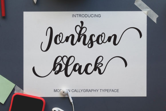Jonhson Black: A Handwritten Font That Feels Like Your Brand’s True Voice