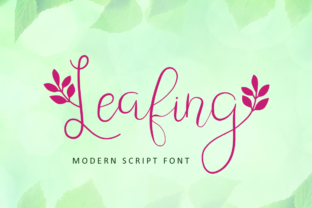 Leafing: A Natural Script Font for Thoughtful Brand Identity