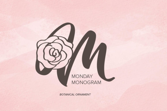 Monday Monogram: A Decorative Font That Elevates Digital Branding