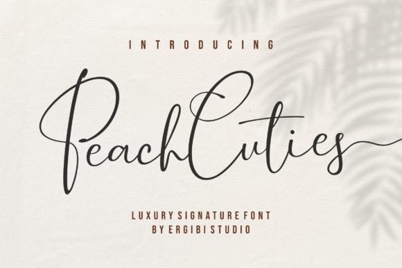 Peach Cuties: A Playful Script Font for Handmade Labels & Printables