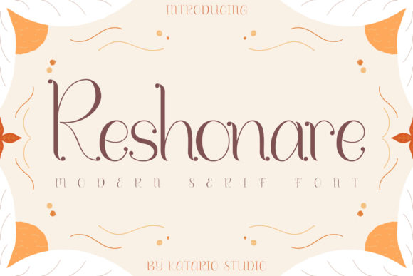 Reshonare: A Modern Serif Font That Elevates Real Small Business Branding