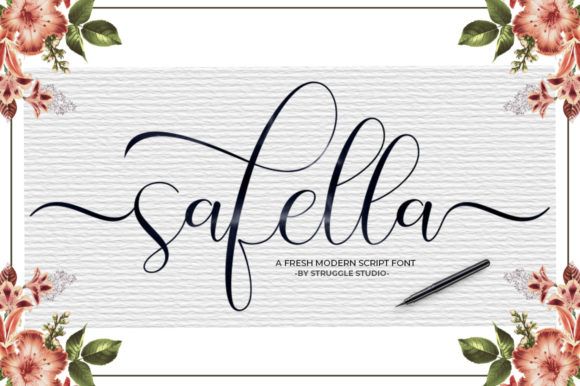 Safella: A Playful Script Font for Digital Branding