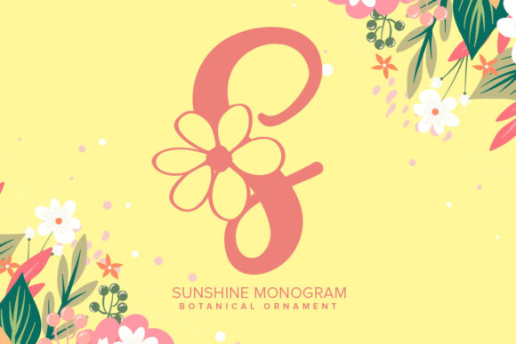 Sunshine Monogram: A Warm, Decorative Typeface for Digital Branding